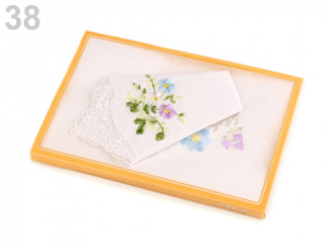 Dámský kapesník vyšívaný / dárková kazeta