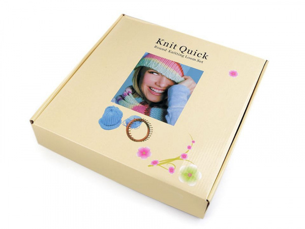 Sada plastových rámečků na pletení tunelů, šál, čepic