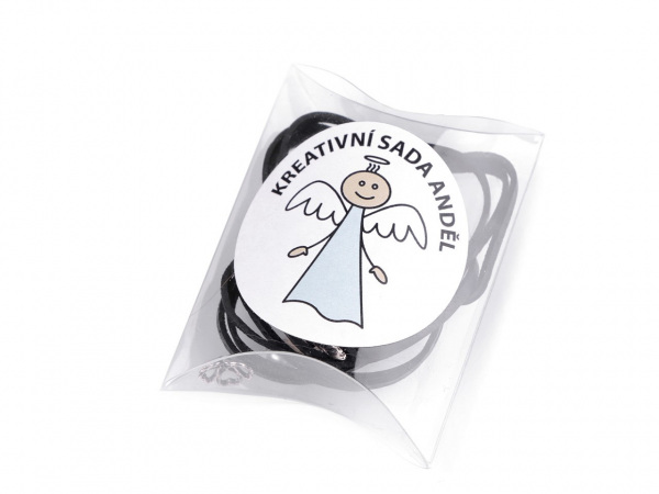 Kreativní sada anděl s koženým řemínkem