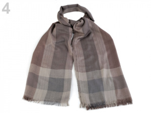 Šála 93x193 cm károvaná