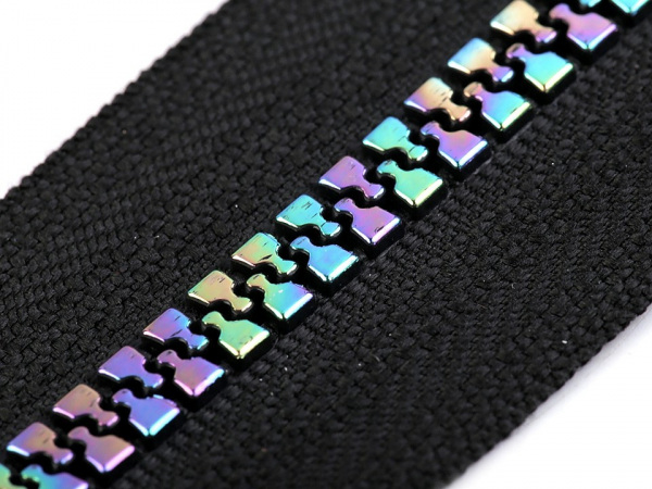 Duhový kostěný zip No 5 délka 60 cm