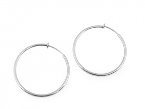 Náušnice kruhy pro uši bez dírek z nerezové oceli