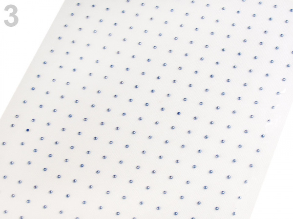 Nažehlovací perly velikost SS12 na přenášecí fólii