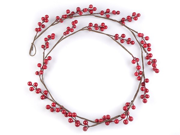 Umělá větvička / girlanda jeřabin