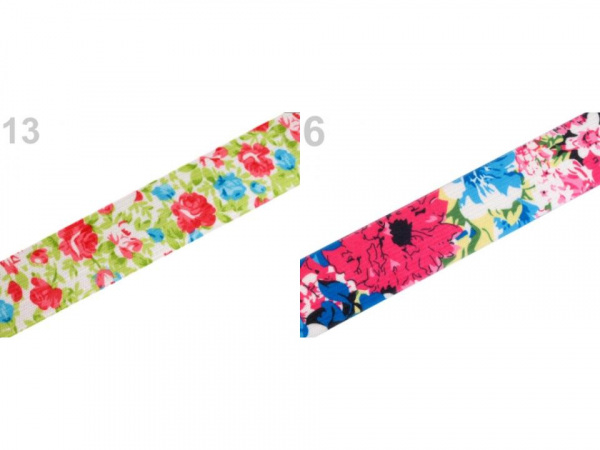 Pruženka šíře 27 mm květiny