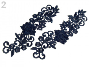 Krajková aplikace / vsadka 7,5x25,5 cm