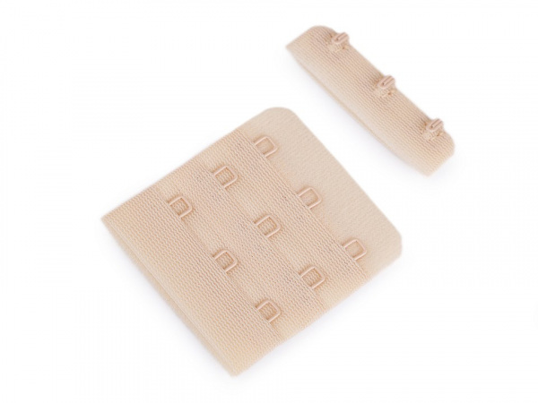 Zapínání na podprsenky šíře 50 mm trojřadé