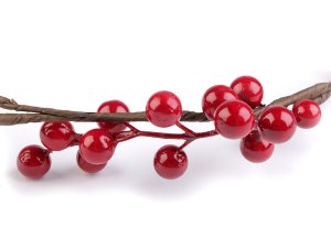 Umělá větvička / girlanda jeřabin