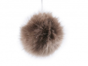 Kožešinová bambule na čepici Ø7-9 cm