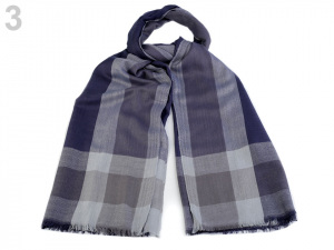 Šála 93x193 cm károvaná