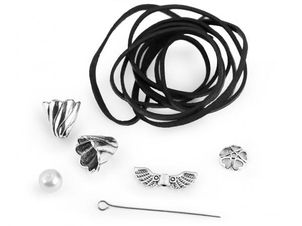 Kreativní sada anděl s koženým řemínkem