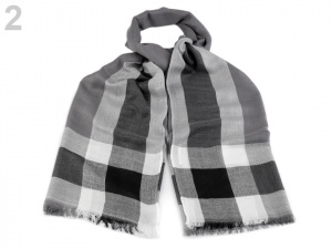 Šála 93x193 cm károvaná