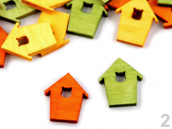 Dřevěná velikonoční slepička k nalepení