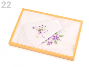 Dámský kapesník vyšívaný / dárková kazeta