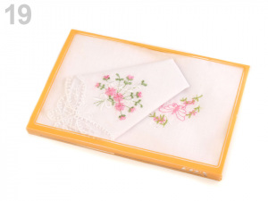 Dámský kapesník vyšívaný / dárková kazeta