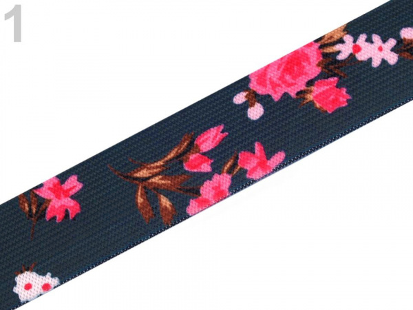 Pruženka šíře 27 mm květiny