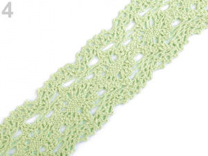 Krajka / vsadka paličkovaná šíře 40 mm