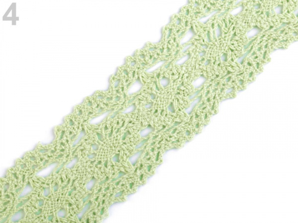 Krajka / vsadka paličkovaná šíře 40 mm