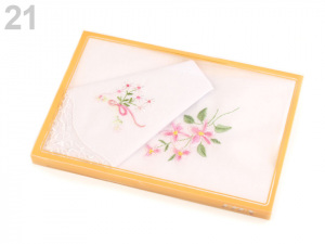 Dámský kapesník vyšívaný / dárková kazeta