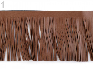 Třásně z eko kůže šíře 11 cm