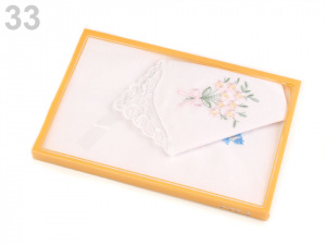 Dámský kapesník vyšívaný / dárková kazeta