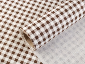 Dekorační látka šíře 28 cm káro