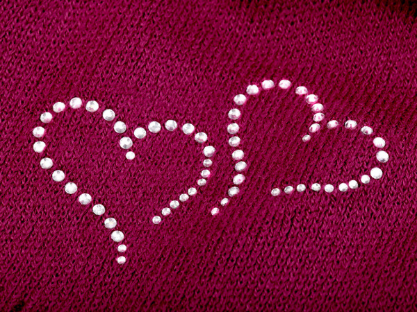 Dívčí zimní čepice Capu se srdíčky