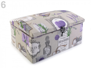 Kazeta / košík na šití čalouněný