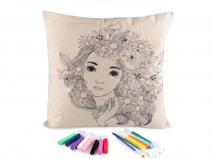 Kreativní sada povlak na polštář k domalování