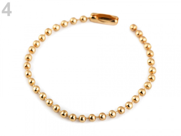 Kuličkový řetízek 12 cm poutko