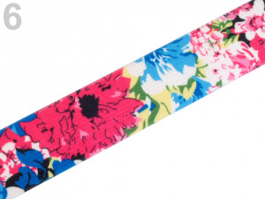 Pruženka šíře 27 mm květiny