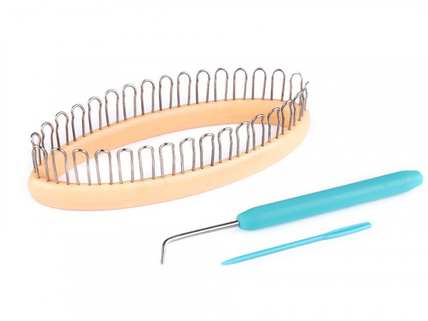 Plastový rámeček na pletení ponožek 5,3x13,5 cm