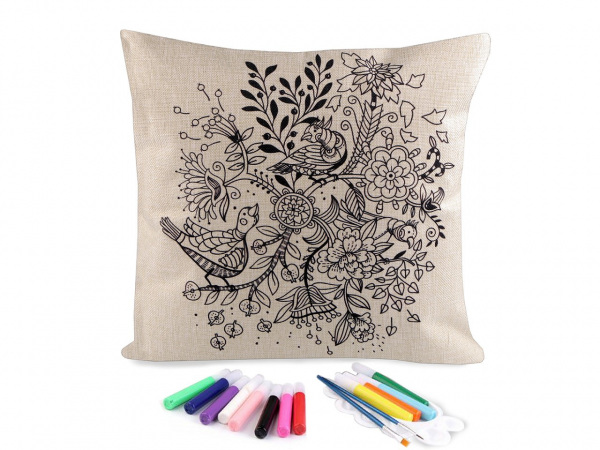 Kreativní sada povlak na polštář k domalování