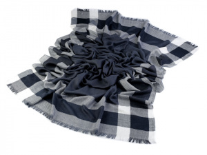 Šála 93x193 cm károvaná