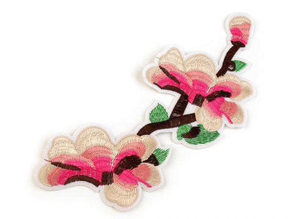 Velká nažehlovačka květy / růže