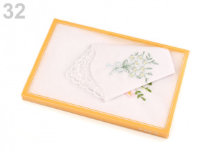 Dámský kapesník vyšívaný / dárková kazeta