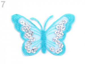 Nažehlovačka motýl s flitry