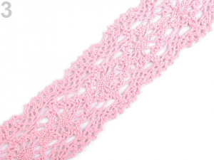 Krajka / vsadka paličkovaná šíře 40 mm