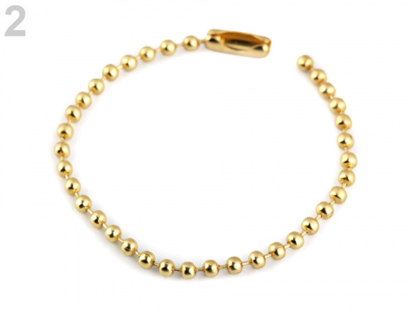 Kuličkový řetízek 12 cm poutko