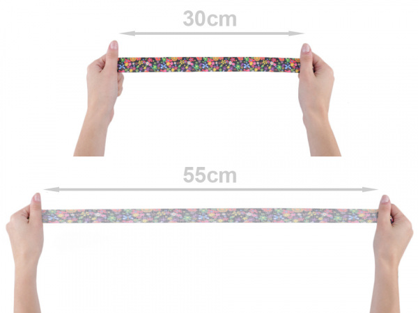 Pruženka šíře 27 mm květiny