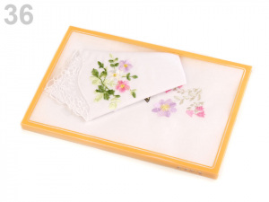 Dámský kapesník vyšívaný / dárková kazeta