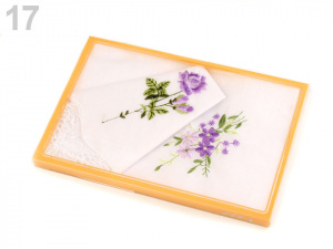 Dámský kapesník vyšívaný / dárková kazeta