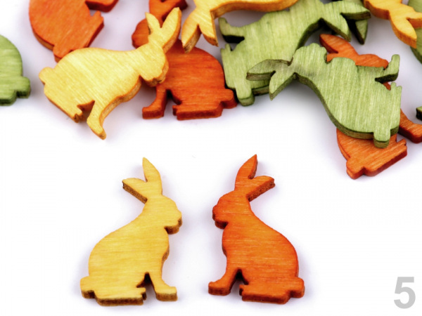 Dřevěná velikonoční slepička k nalepení