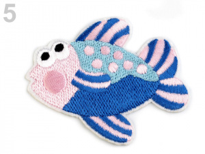 Nažehlovačka vyšívaná ryby