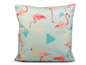 Povlak na polštář plameňák 44x44 cm