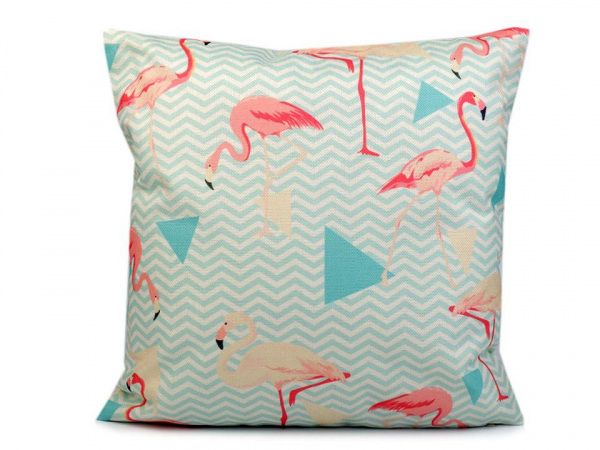 Povlak na polštář plameňák 44x44 cm