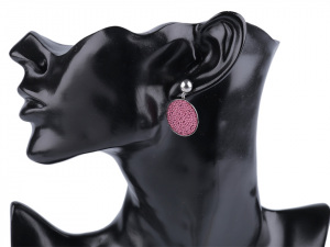 Náušnice z nerezové oceli placky menší