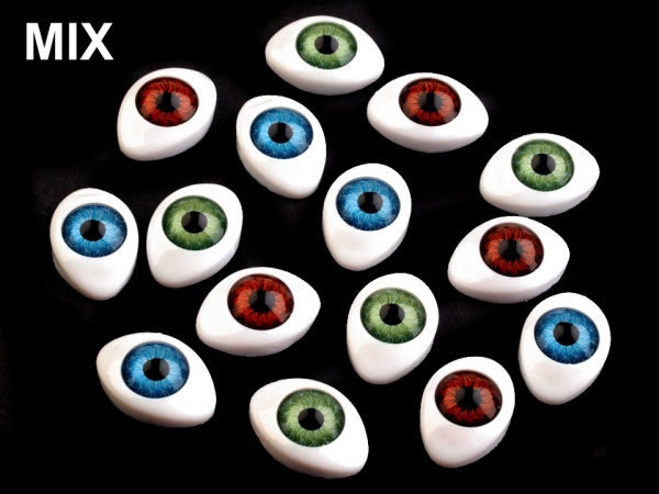 Oči nalepovací 16x23 mm