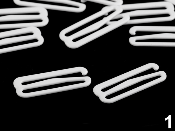 Háček a posunovač na prádlo šíře 30 mm kovový