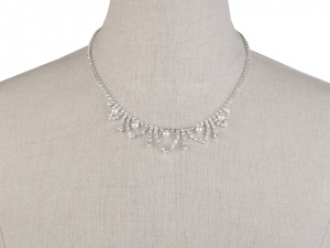 Svatební štrasová souprava s perlami - jablonecká bižuterie